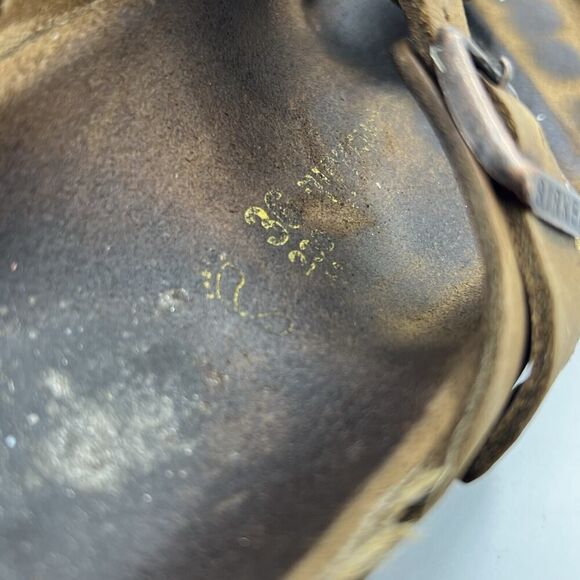 Birkenstock Gizeh Thongs Womens Size 5 R 36 Bronze Brown Germany Made Flat Shoes - Picture 8 of 12